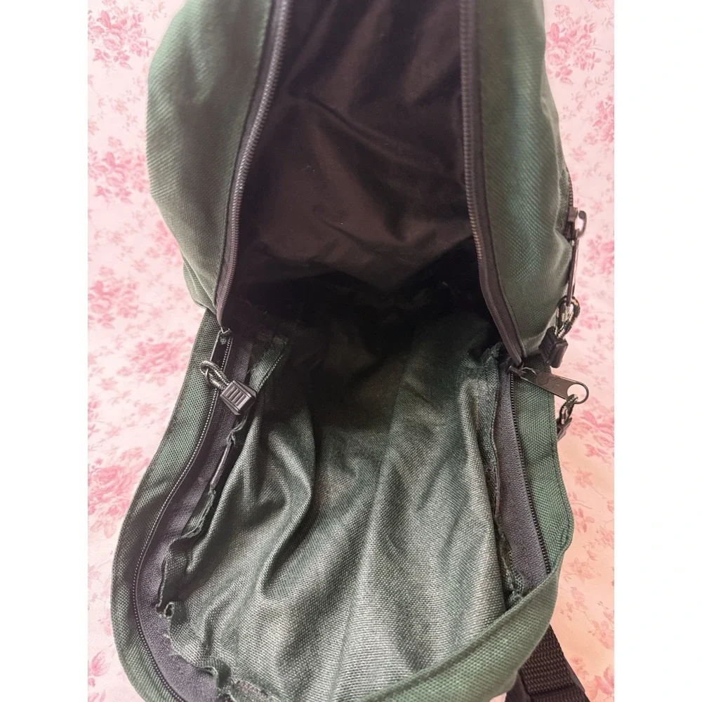 Vintage Outdoor Products Green Black Backpack Made in USA 11x15